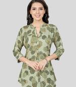 Saree swarg rayon printed short kurti