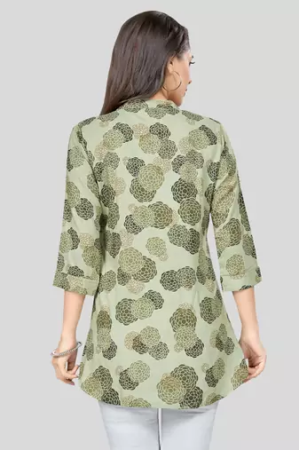  rayon printed short kurti