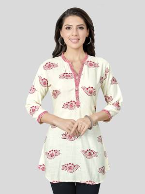  rayon printed short kurti 1