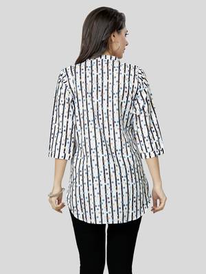  crepe printed short kurti 2