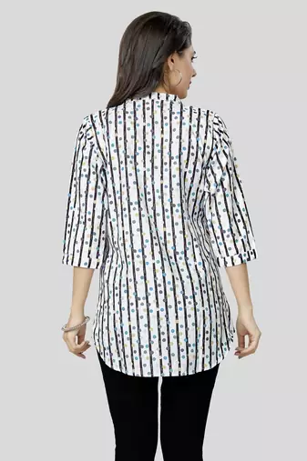  crepe printed short kurti