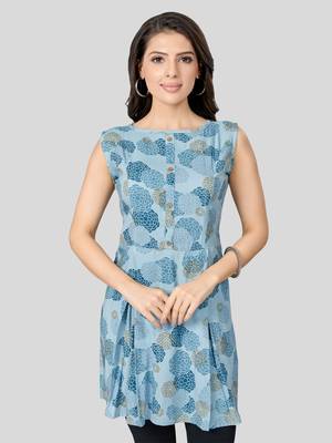  rayon printed short kurti 1
