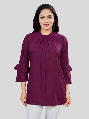  crepe short kurti 1