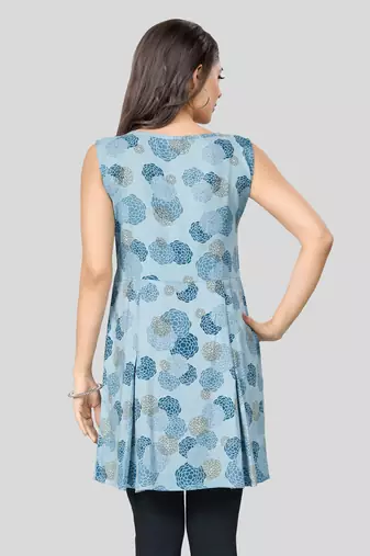  rayon printed short kurti