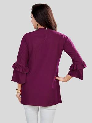  crepe short kurti 2