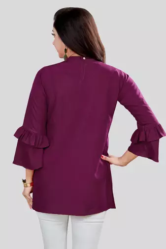  crepe short kurti