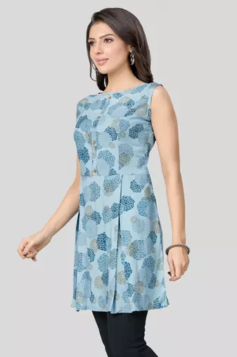  rayon printed short kurti