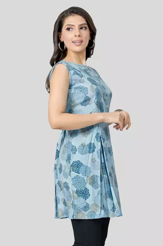  rayon printed short kurti