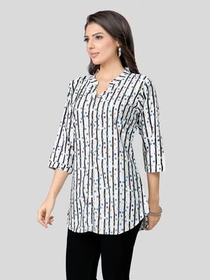  crepe printed short kurti 3