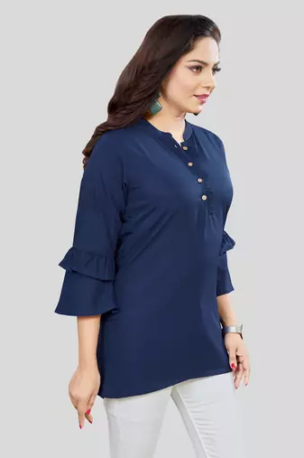  crepe short kurti