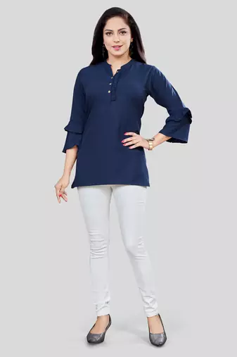  crepe short kurti
