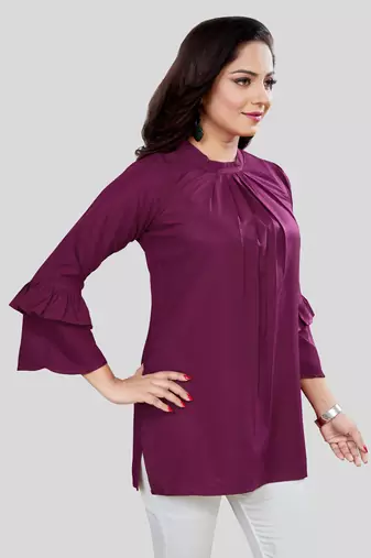  crepe short kurti