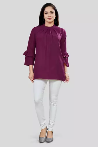  crepe short kurti