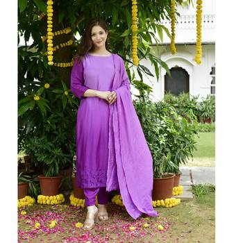 Purple ombroe suit set 1
