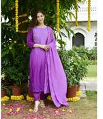 Purple ombroe suit set