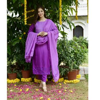 Purple ombroe suit set 3