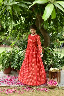 Red gown wth duppata 1