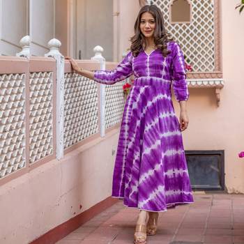 Purple tye dye dress 1