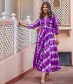 Purple tye dye dress