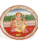 Marvel In Marble - Hand Painted Lord Ganesh-018