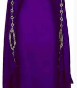 Purple Georgette Zari Work Kaftan
