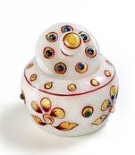 Marvel In Marble -Utility Container{Sindoor Dani}-040