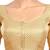 Neckbook Banarasi Gold Brocade Elbow Sleeves Round Neck Princess Cut Padded Readymade Saree Blouse