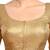 Neckbook Designer Gold Brocade Elbow Sleeves Round Neck Princess Cut Padded Ethnic Readymade Saree Blouse