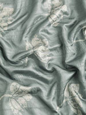 Silk Land Grey Digital Print Soft Silk Blend Saree With Unstitched Blouse Piece 4