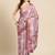 Silk Land Purple Digital Print Soft Silk Blend Saree With Unstitched Blouse Piece