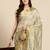 Silk Land Blue Digital Print Soft Silk Blend Saree With Unstitched Blouse Piece