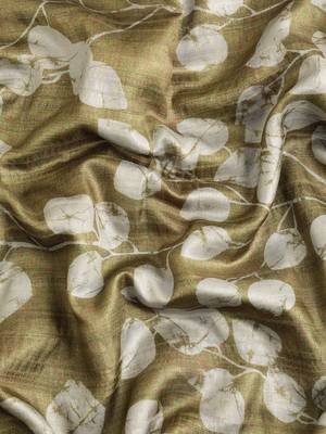 Silk Land Blue Digital Print Soft Silk Blend Saree With Unstitched Blouse Piece 4