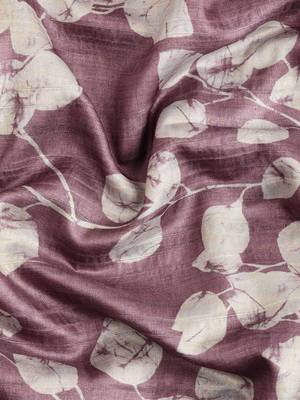 Silk Land Purple Digital Print Soft Silk Blend Saree With Unstitched Blouse Piece 4