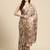 Silk Land Brown Digital Print Soft Silk Blend Saree With Unstitched Blouse Piece