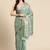 Silk Land Green Digital Print Soft Silk Blend Saree With Unstitched Blouse Piece