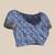 Silk Land Blue Digital Print Soft Silk Blend Saree With Unstitched Blouse Piece