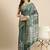 Silk Land Green Digital Print Soft Silk Blend Saree With Unstitched Blouse Piece