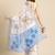 Silk land white digital print soft silk saree with unstitched blouse piece
