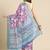 Silk Land Purple Digital Print Soft Silk Blend Saree With Unstitched Blouse Piece
