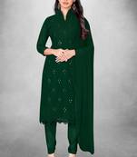 Beautiful green colour ethnic salwar kameez for formal looks