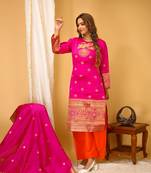 Pink colour girlish dress for stylish partywear looks