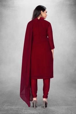 Beautiful maroon colour ethnic salwar kameez for formal looks 2