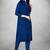 Beautiful blue colour ethnic salwar kameez for formal looks