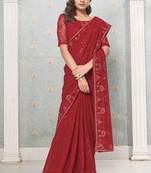  And Amazing Red Designer Bollywood Saree For Girlish Looks