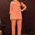 Orange colour smart hand embroidered trendy co-ord set