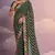 Green Smart Leheriya Print Saree With Embroidery Work