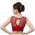 High Neck Red Full Net Padded Sleeveless Readymade Saree Blouse