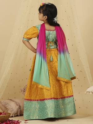 Kid1 parvati jaquard lehenga choli 2