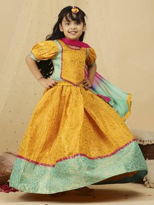 Kid1 parvati jaquard lehenga choli 4