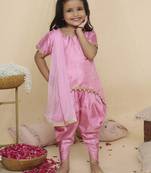 Kid1 anya hi-low kurti dhoti